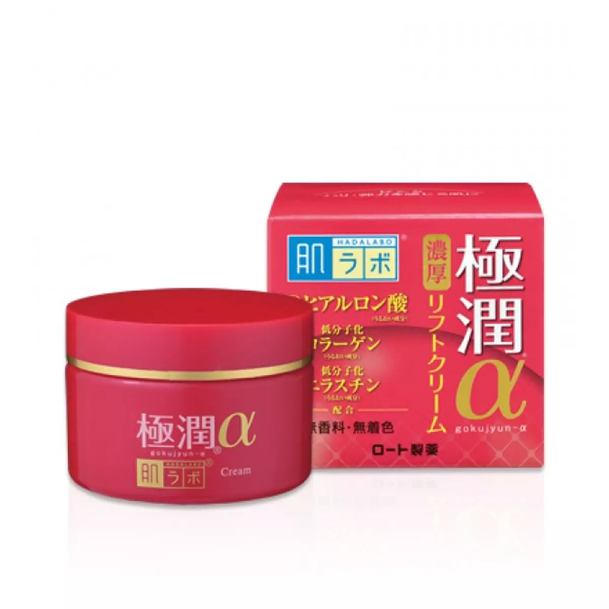 Антивозрастной гиалуроновый лифтинг крем HADA LABO Gokujyun Lifting Alpha Cream