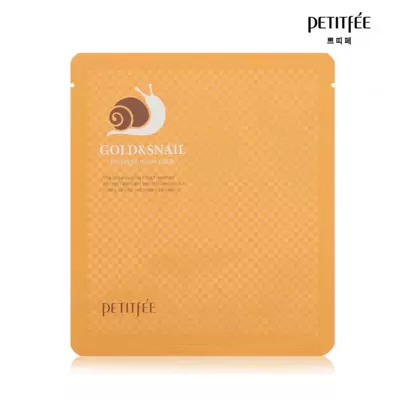 Гідрогелева маска для обличчя з золотом і равликом PETITFEE Gold and Snail Hydrogel Mask