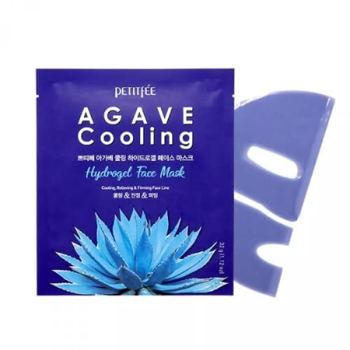 Гідрогелева охолоджуюча маска для обличчя з екстрактом агави PETITFEE Agave Cooling Hydrogel Face Mask