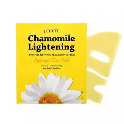 Гідрогелева освітлююча маска для обличчя з екстрактом ромашки PETITFEE Chamomile Lightening Hydrogel Face Mask