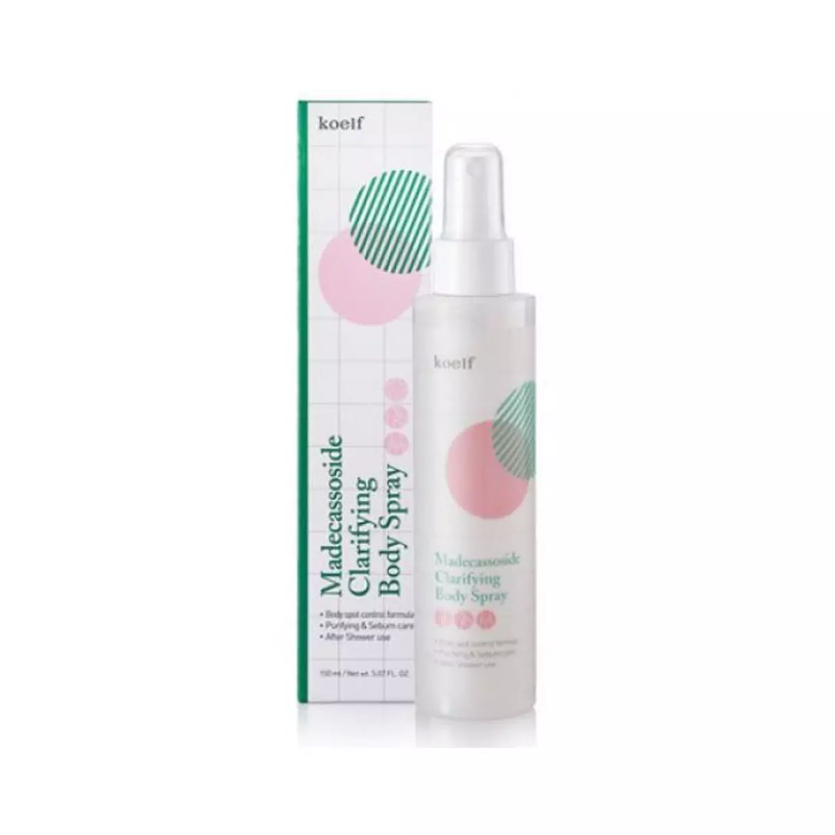 Спрей для тіла з мадекасосидом Koelf Madecassoside Clarifying Body Spray