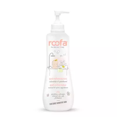 Гель шампунь з календулою і пантенолом Roofa Gel shampoo with Calendula and Panthenol