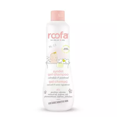Сіндет гель шампунь з календулою і пантенолом Roofa Syndet gel shampoo with Calendula and Panthenol