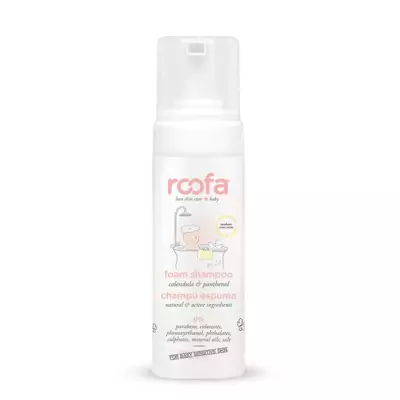 Натуральний шампунь-пінка з календулою і пантенолом Roofa Foam shampoo syndet with Calendula and Panthenol