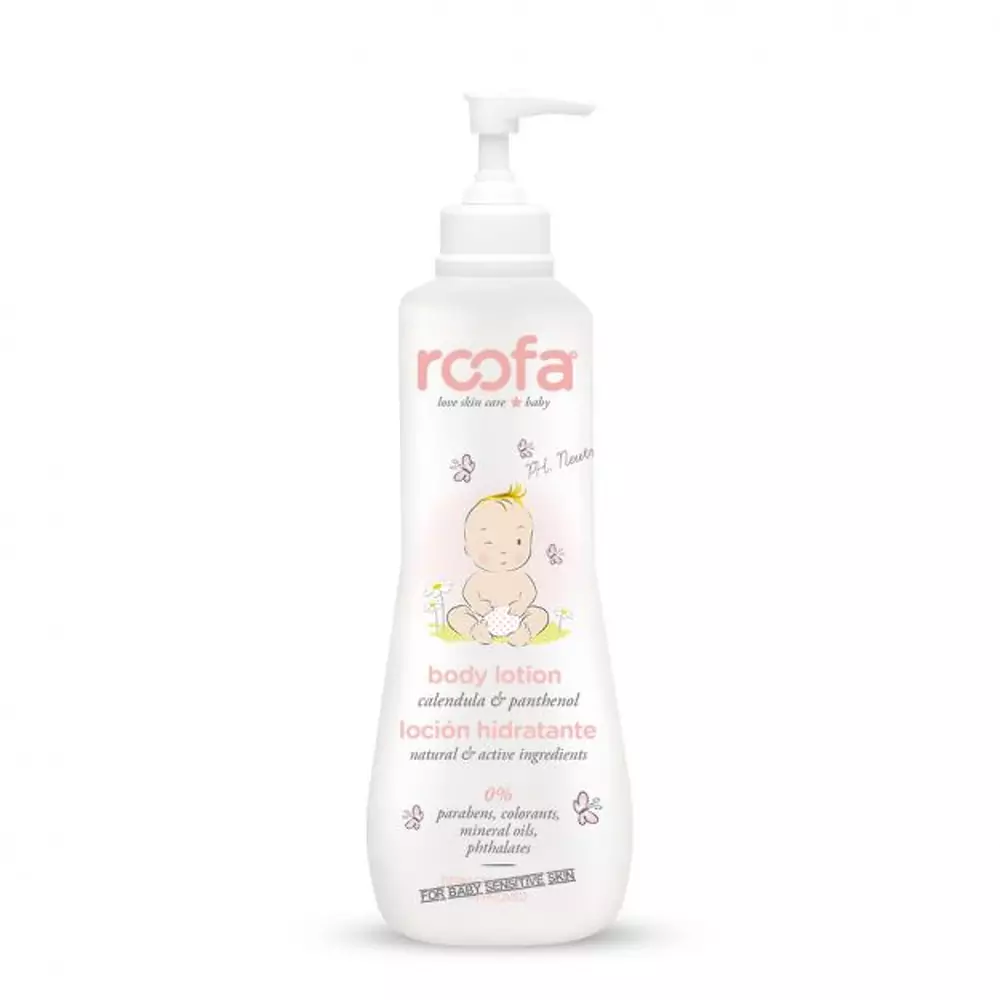 Натуральний лосьйон для тіла з календулою і пантенолом Roofa Body lotion with Calendula and Panthenol