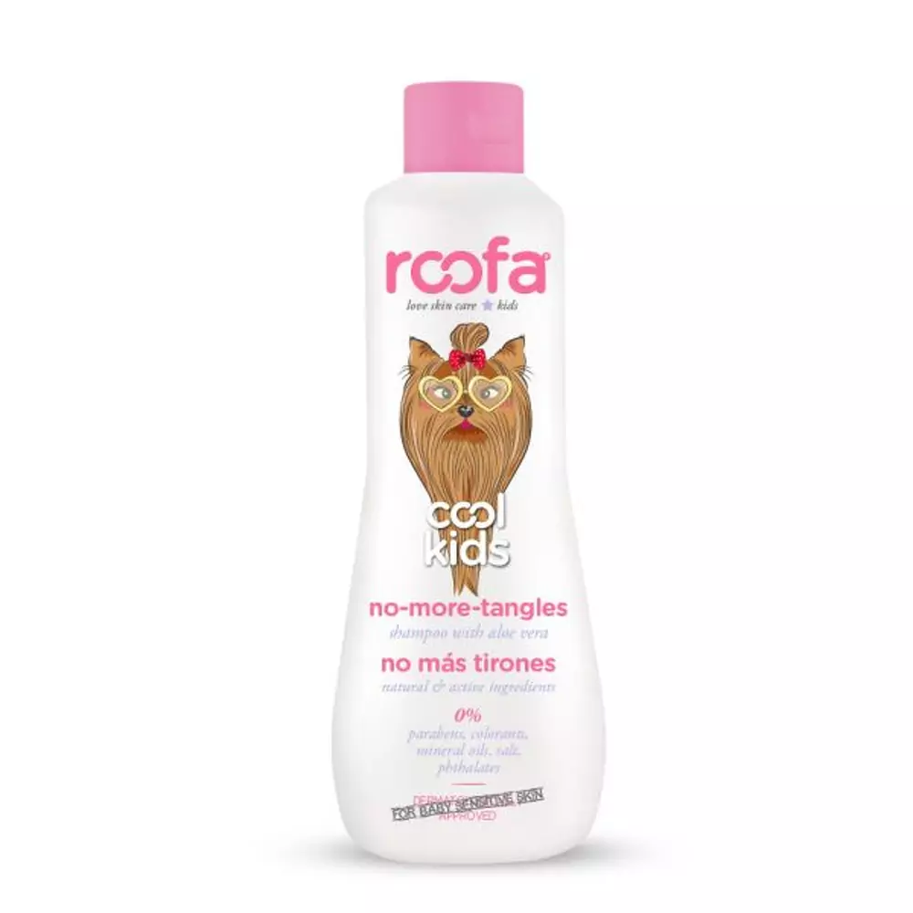 Шампунь для довгого волосся натуральний з алое вера Roofa Cool kids shampoo no more tangles Natural with Aloevera