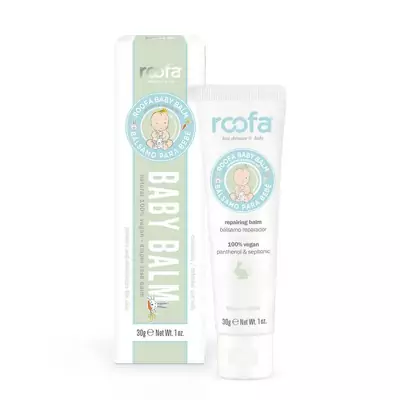 Дитячий бальзам з пантенолом і сепітоніком 100% веган Roofa Baby Balm with Panthenol and Sepitonic 100 % Vegan