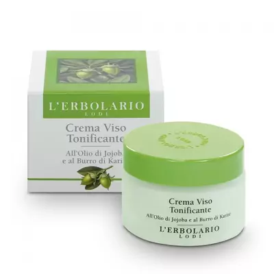 Тонізуючий крем для обличчя з олією ШИ L'Erbolario Crema Viso Idratante all'Elicriso e all' Aloe