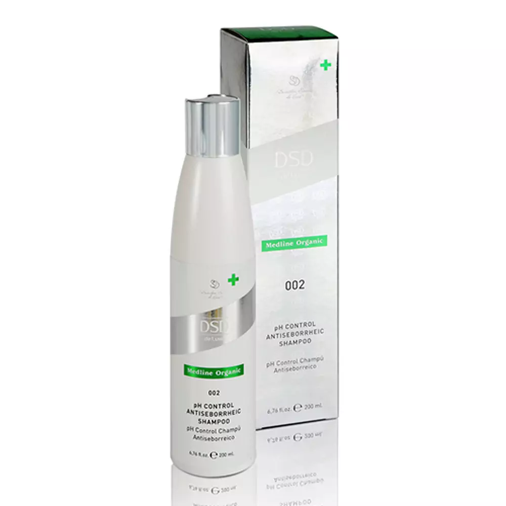 pH контроль антисеборейний шампунь №002 Simone Dixidox de Luxe pH control antiseborrheic shampoo