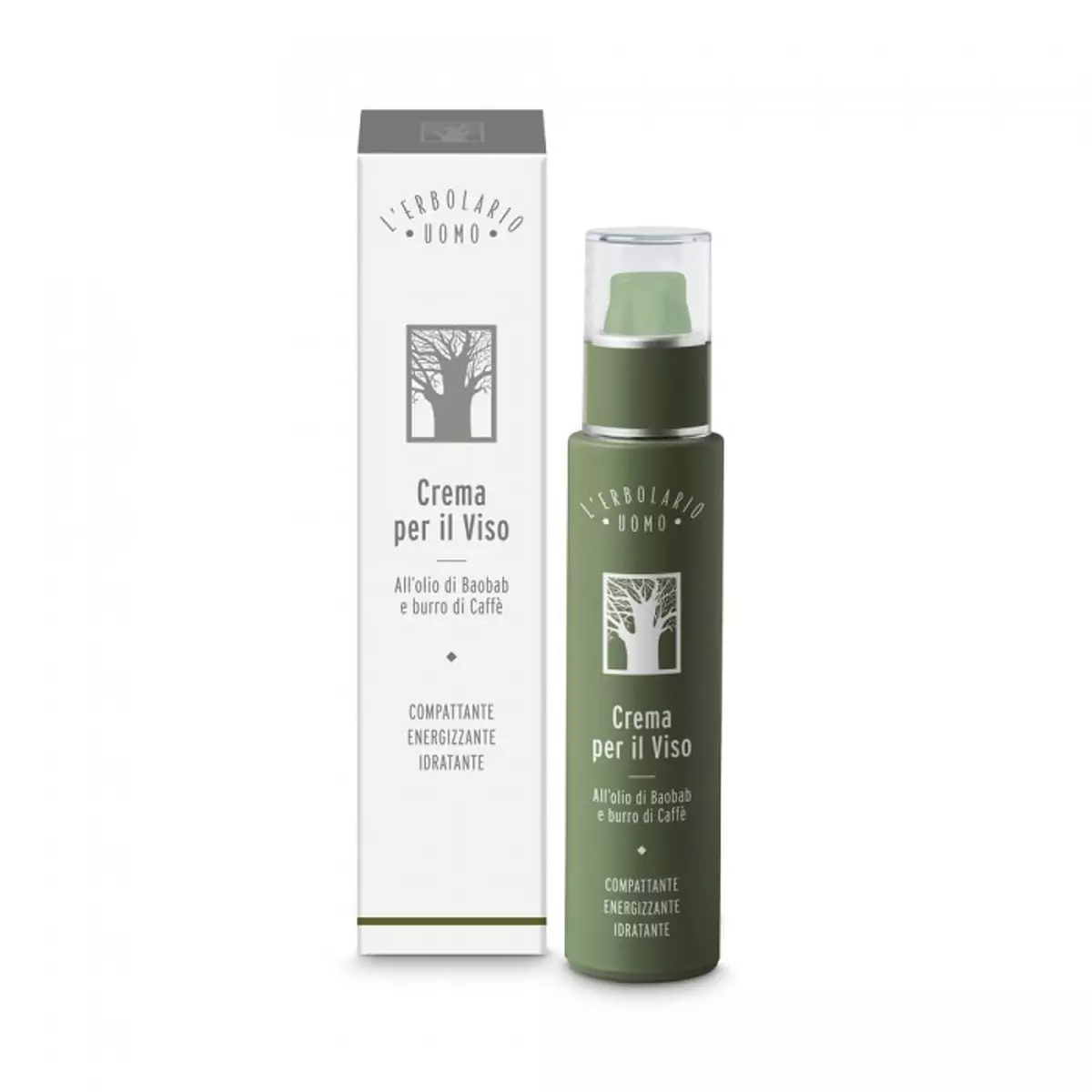 Крем с маслом баобаба и маслом кофе для лица L\'Erbolario Uomo Crema per il Viso