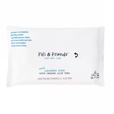 Очищающие салфетки с органическим алоэ Fifi and Friends Cleansing Wipes with Organic Aloe Vera
