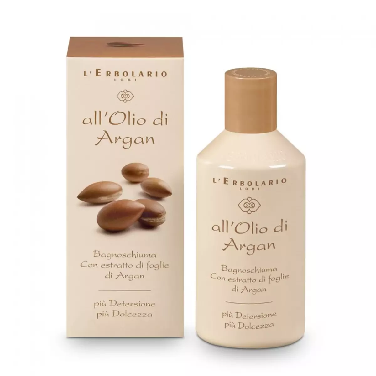 Пена для ванны-гель для душа Масло Аргании L\'Erbolario Bagnoschiuma All\'Olio di Argan