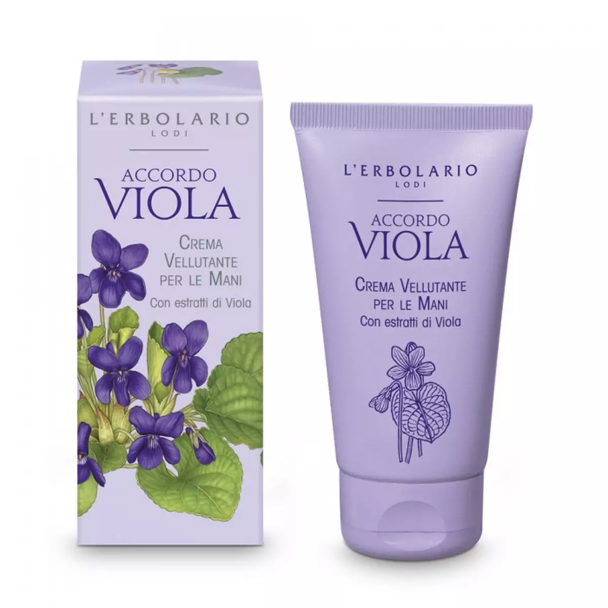 Бархатистый крем для рук Фиалка L\'Erbolario Accordo Viola Crema Vellutante per le mani