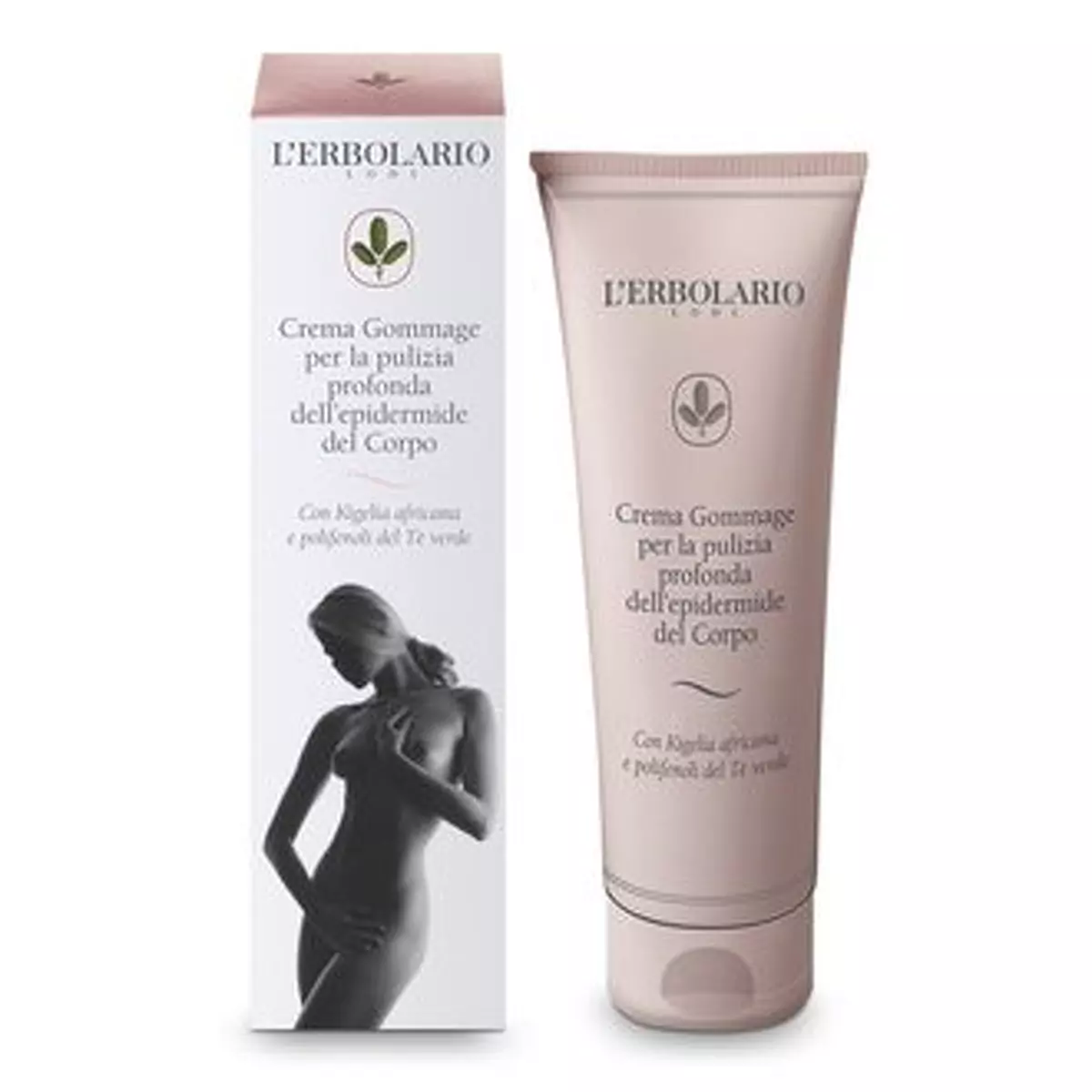 Крем - скраб для глибокого очищення шкіри тіла L\'Erbolario Crema Gommage Pulizia Profumato Epidermide Corpo
