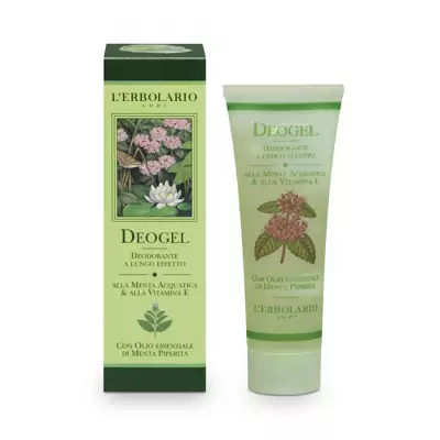Дезодоруючий гель з М`ятою і вітаміном Е L'Erbolario Deogel Alla Menta Acquatica and Vitamina E