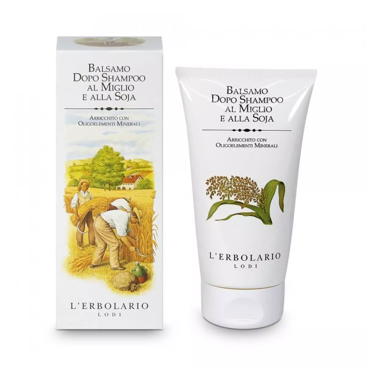 Бальзам для волос с Просом и Соей L\'Erbolario Balsamo Dopo Shampoo Al Miglio e Alla Soja