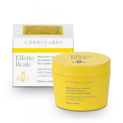 Маска Інтенсивне живлення для сухого і пошкодженого волосся L`Erbolario Effetto Reale Maschera Super Nutriente