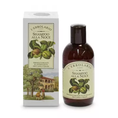 Шампунь для жирного волосся з Волоським горіхом L'Erbolario Shampoo alla Noce