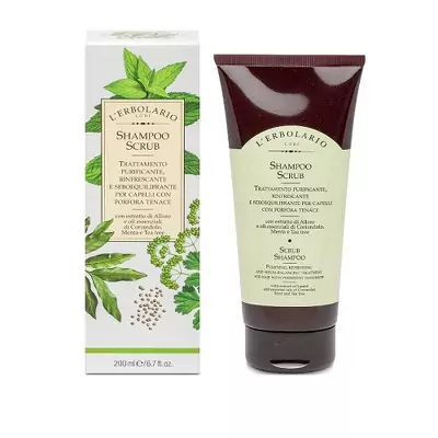Шампунь-скраб для волосся проти лупи Lerbolario Scrub Shampoo