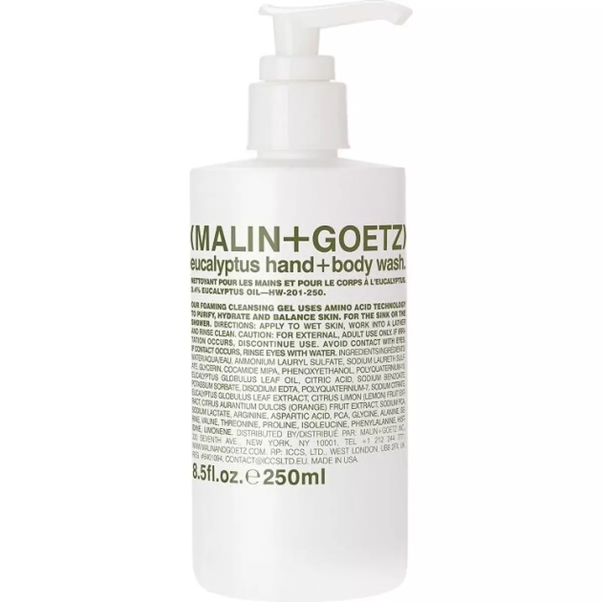 Гель для тела и рук Эвкалипт Malin-Goetz Eucalyptus Hand and Body Wash