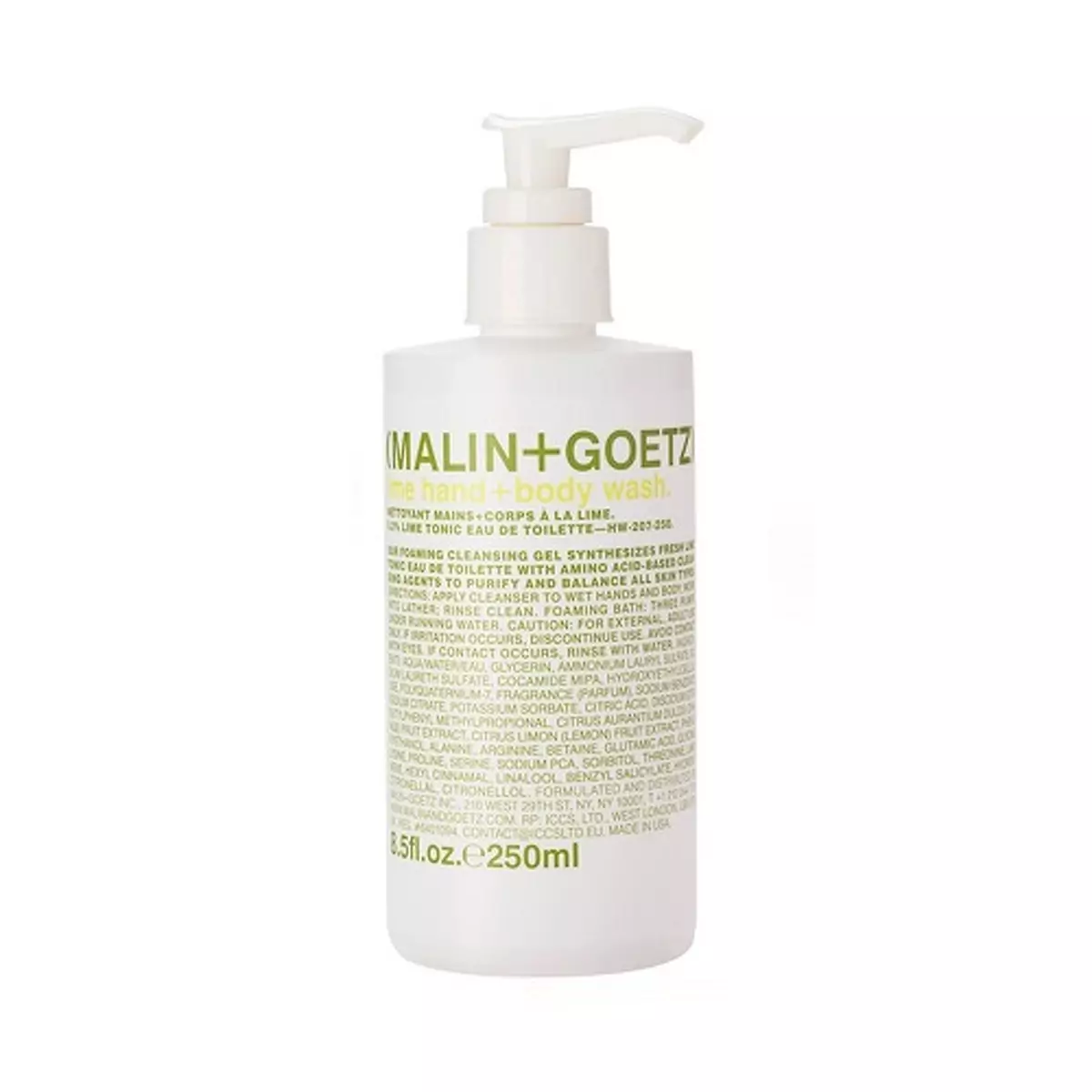 Гель для тела и рук Лайм Malin-Goetz Lime Hand And Body Wash