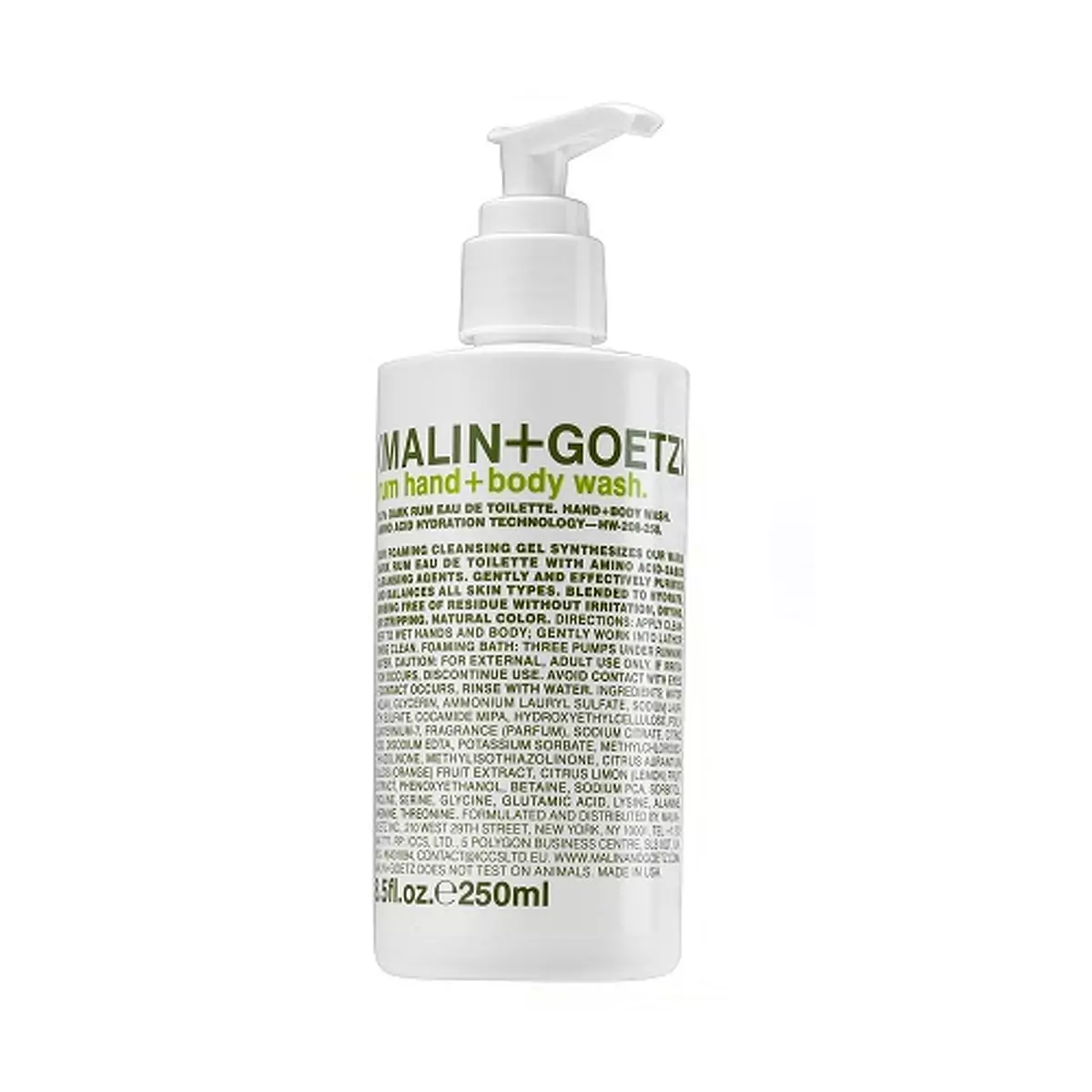 Гель для рук и тела Ром Malin-Goetz Rum Hands and Body Wash