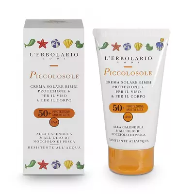 Сонцезахисний крем для дітей Сонечко L'Erbolario Piccolosole SPF 50+