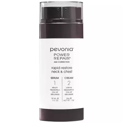 Крем і сироватка для бюсту, шиї Pevonia Botanica Power Repair Rapid-Restore Neck and Chest