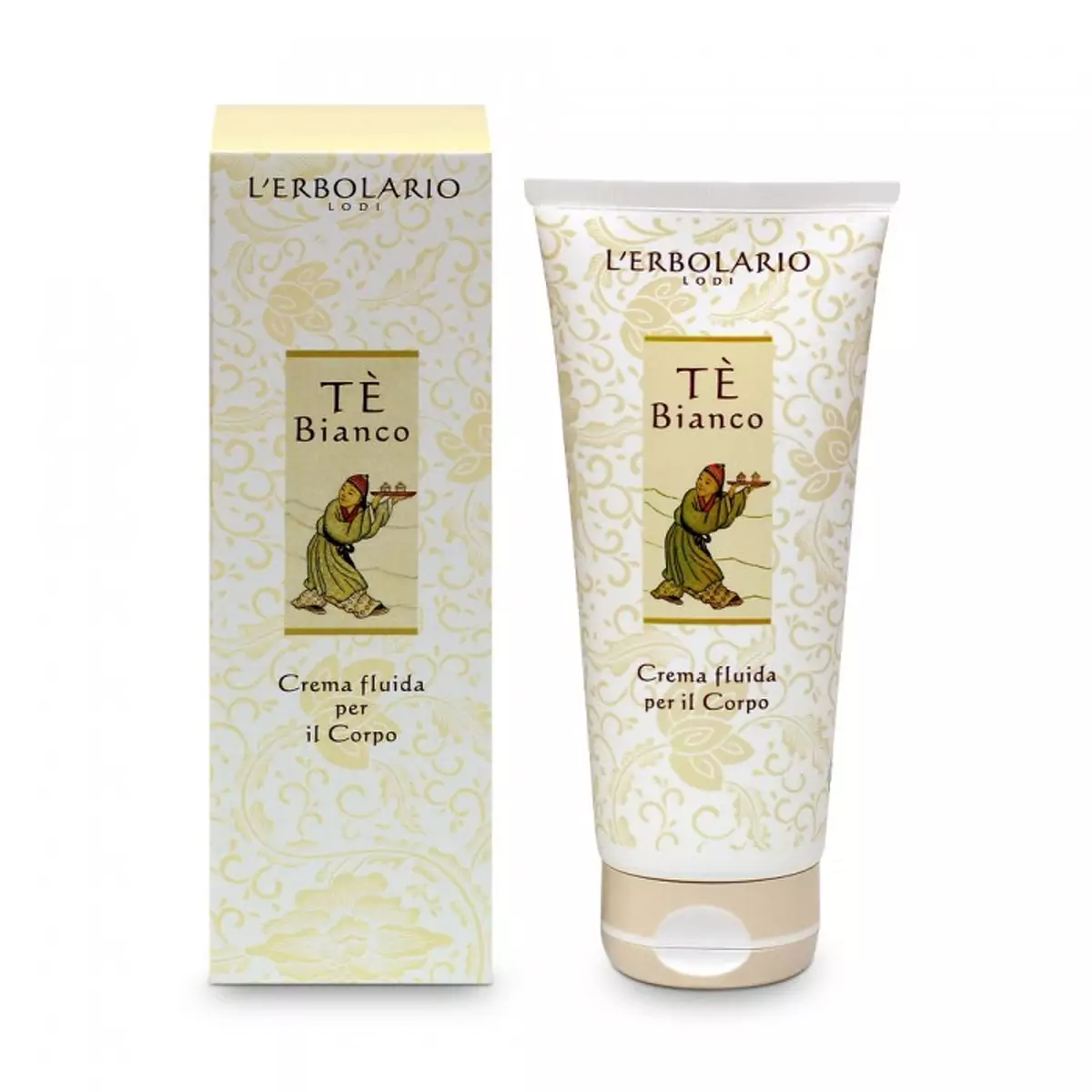 Жидкий крем для тела Белый чай L\'Erbolario Tè Bianco Crema Fluida Per Il Corpo