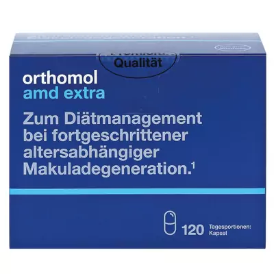 Уникальный мультивитаминный комплекс для зрения ORTHOMOL AMD Extra
