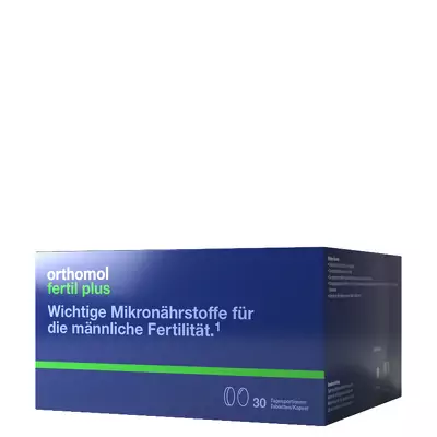 Мультивітамінний комплекс для підвищення продуктивності у чоловіків (капсули-таблетки) Orthomol Fertil Plus