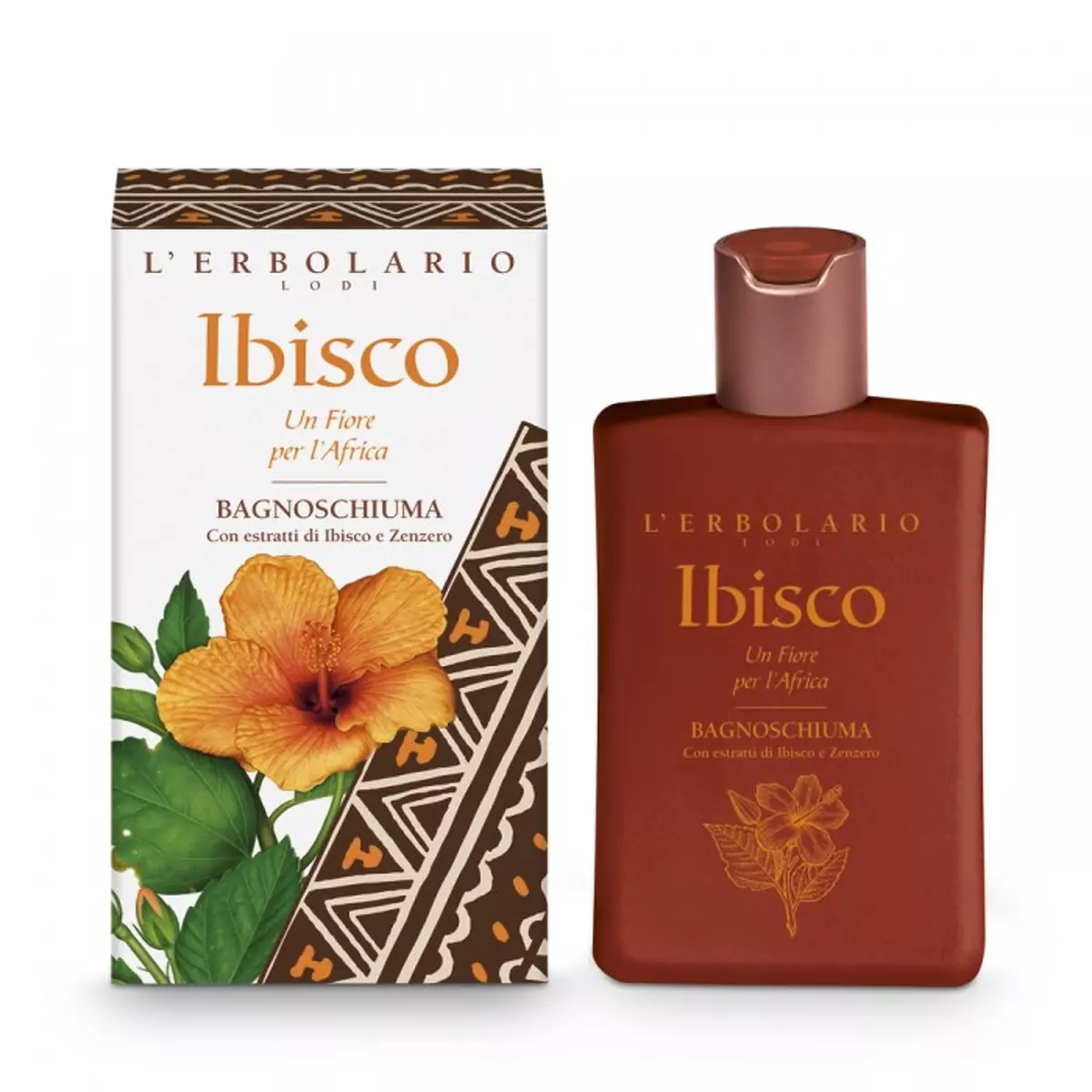 Пена для ванны-гель для душа Гибискус L\'Erbolario Bagnoschiuma Ibisco