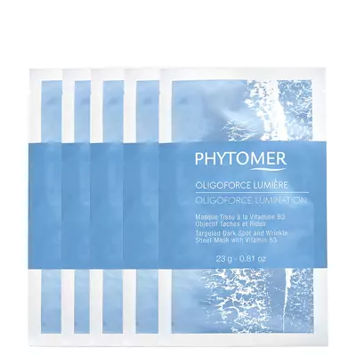 Відновлююча, освітлююча тканинна маска проти зморшок і темних плям Phytomer Oligoforce Lumination Targeted Dark Spot and Wrinkle Sheet Mask [SVP331.1/SVV331]