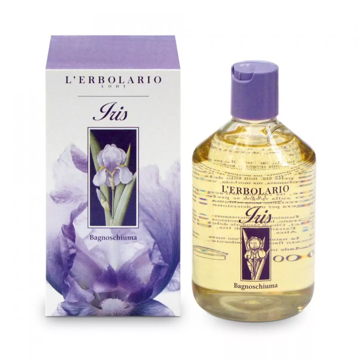 Пена для ванны-гель для душа Ирис L\'Erbolario Bagnoschiuma Iris