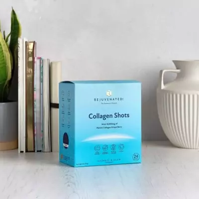 Коллагеновые шоты для красивой кожи с ягодами Асаи 24 саше Rejuvenated Сollagen Shots 10 000 mg per serving