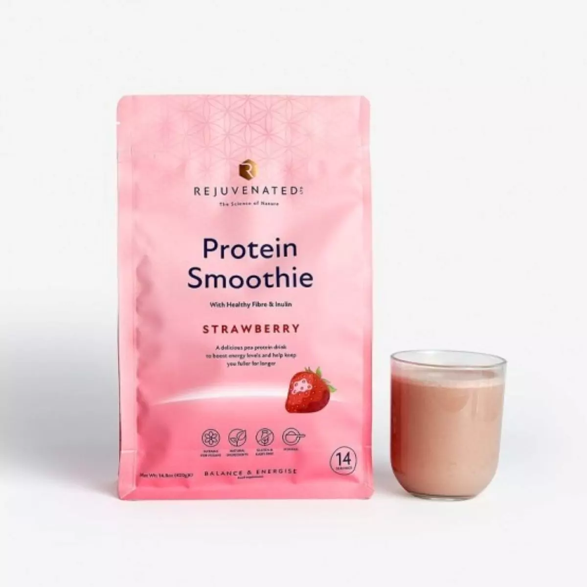 Смузи «Клубника» Rejuvenated Protein Smoothie Strawberry