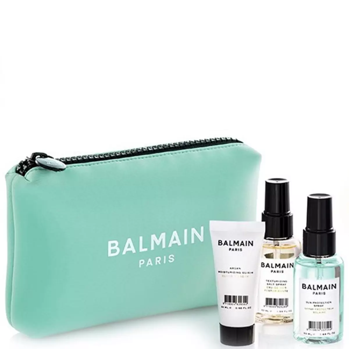Косметичка ніжно-м\'ятного відтінку Balmain Limited Edition Cosmetic Bag SS20