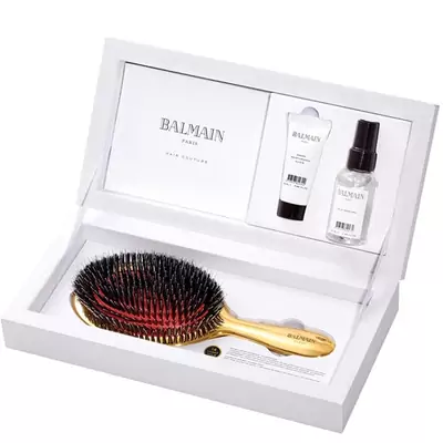 Золотий СПА гребінець з щетиною кабана Balmain Golden Spa Brush 14K
