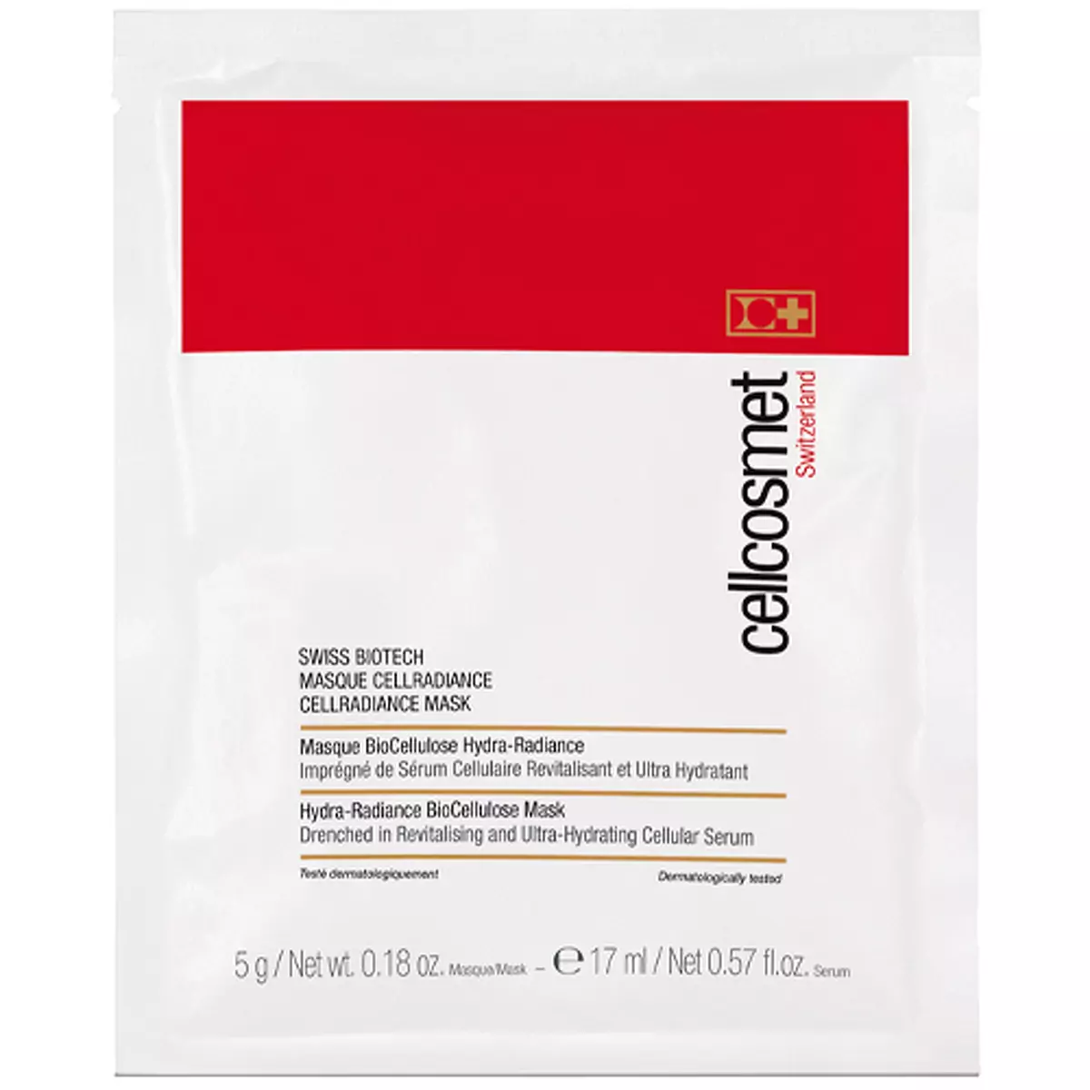Клітинна маска-патч Сяйво Cellcosmet Swiss BioTech CellRadiance Mask