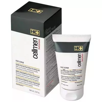 М`який пінистий скраб-гель подвійної дії Cellcosmet Face Scrub