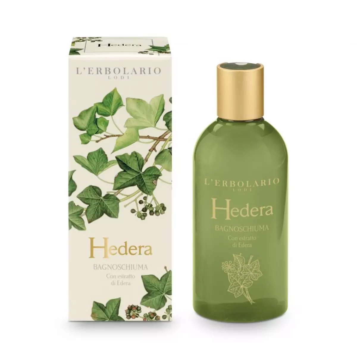 Пена для ванны-гель для душа Плющ L\'Erbolario Hedera Bagnoschiuma