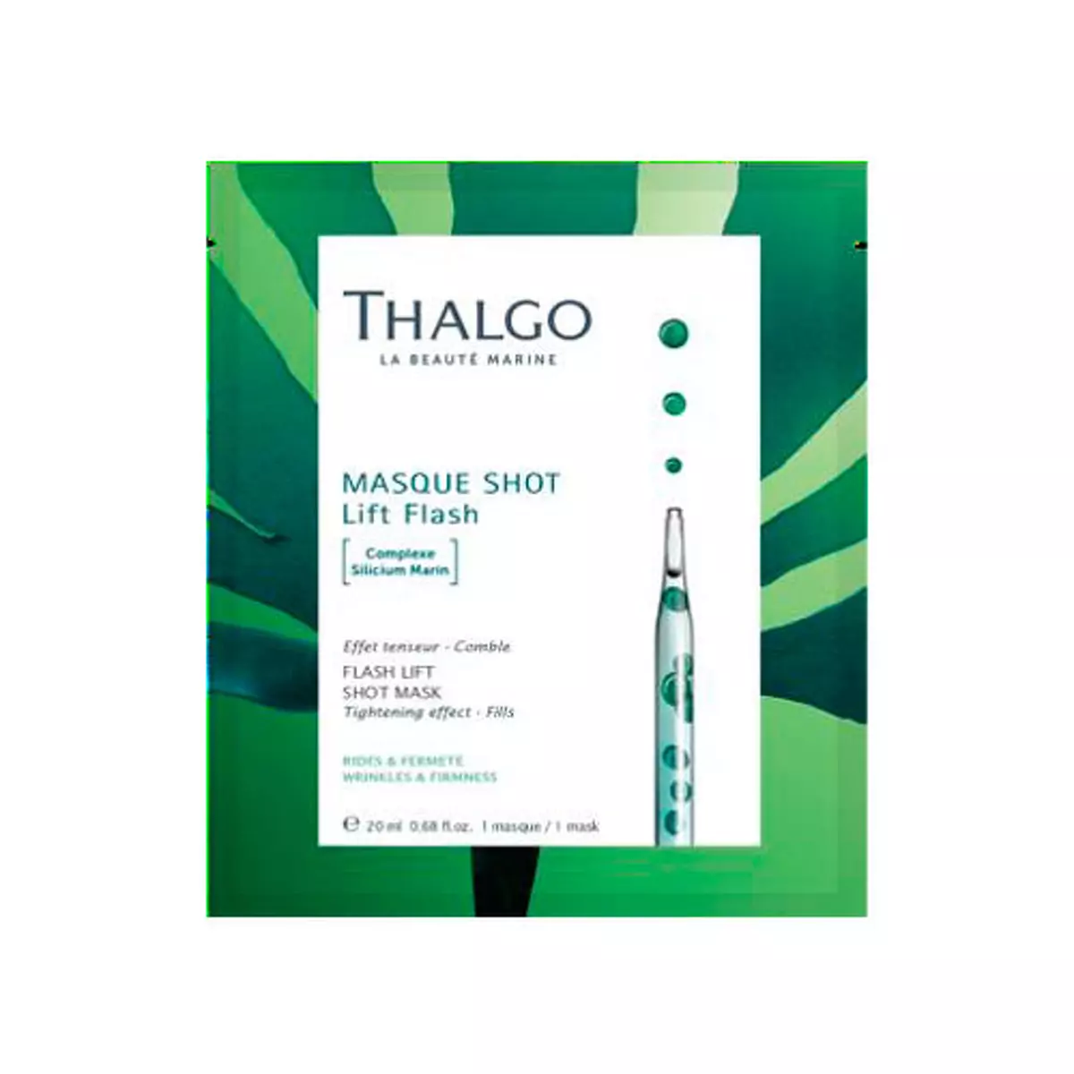 Маска с подтягивающим эффектом морская инъекция красоты Thalgo Masque Shot Lift Flash