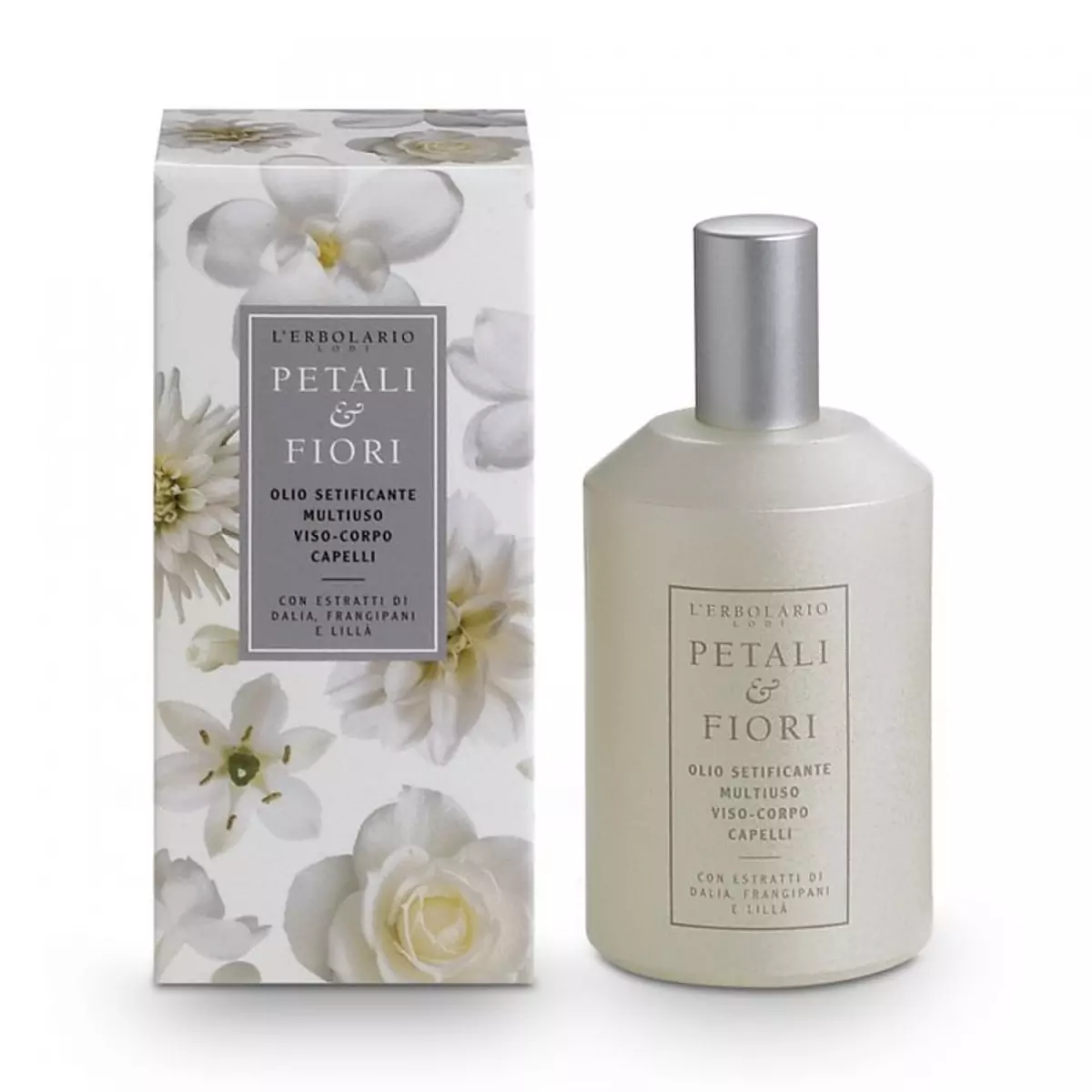Масло для тела, волос и лица Лепестки и Цветы L\'Erbolario Petali and Fiori Olio Setificante Multiuso