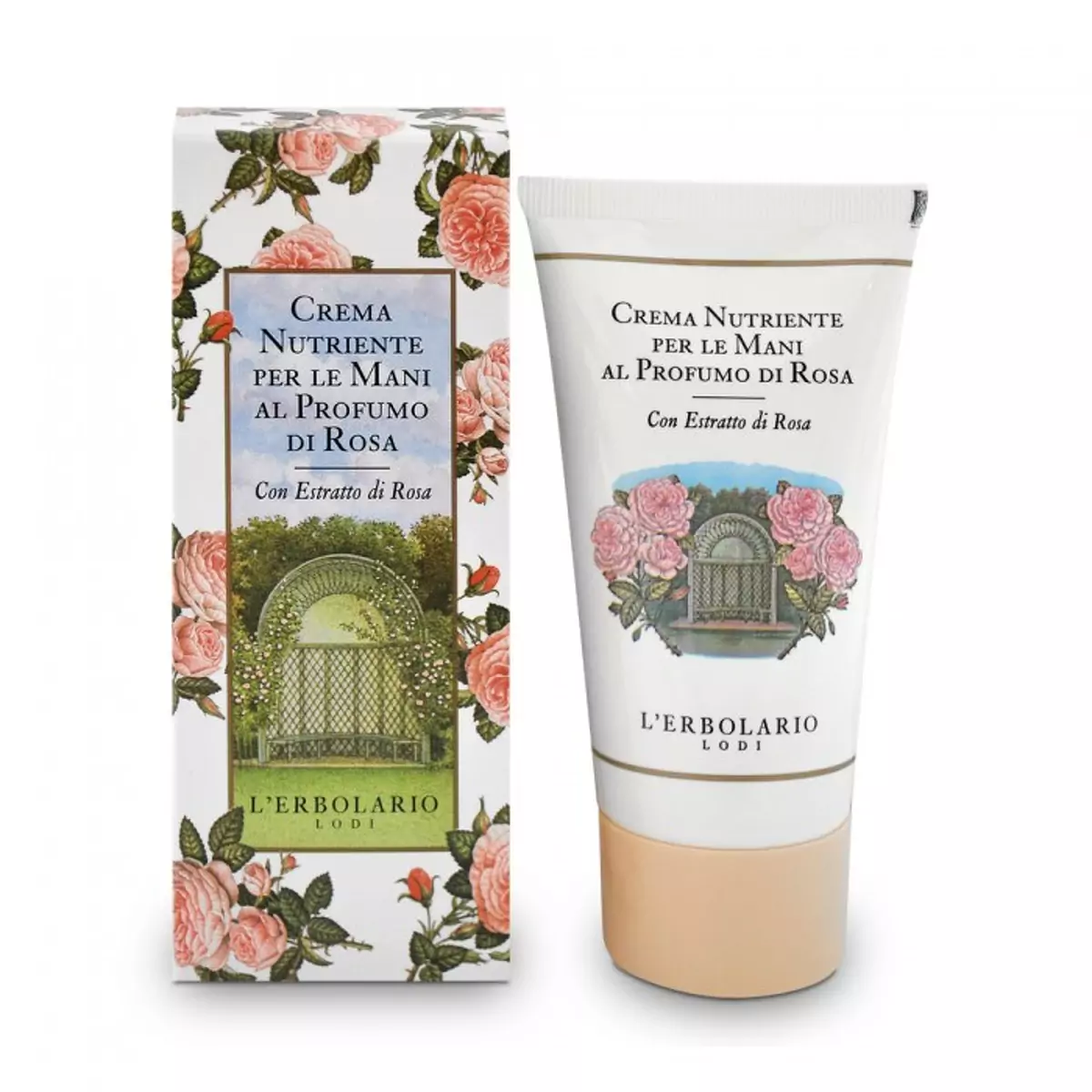 Питательный крем для рук Роза L\'Erbolario Crema Nutriente per le Mani al Profumo di Rosa