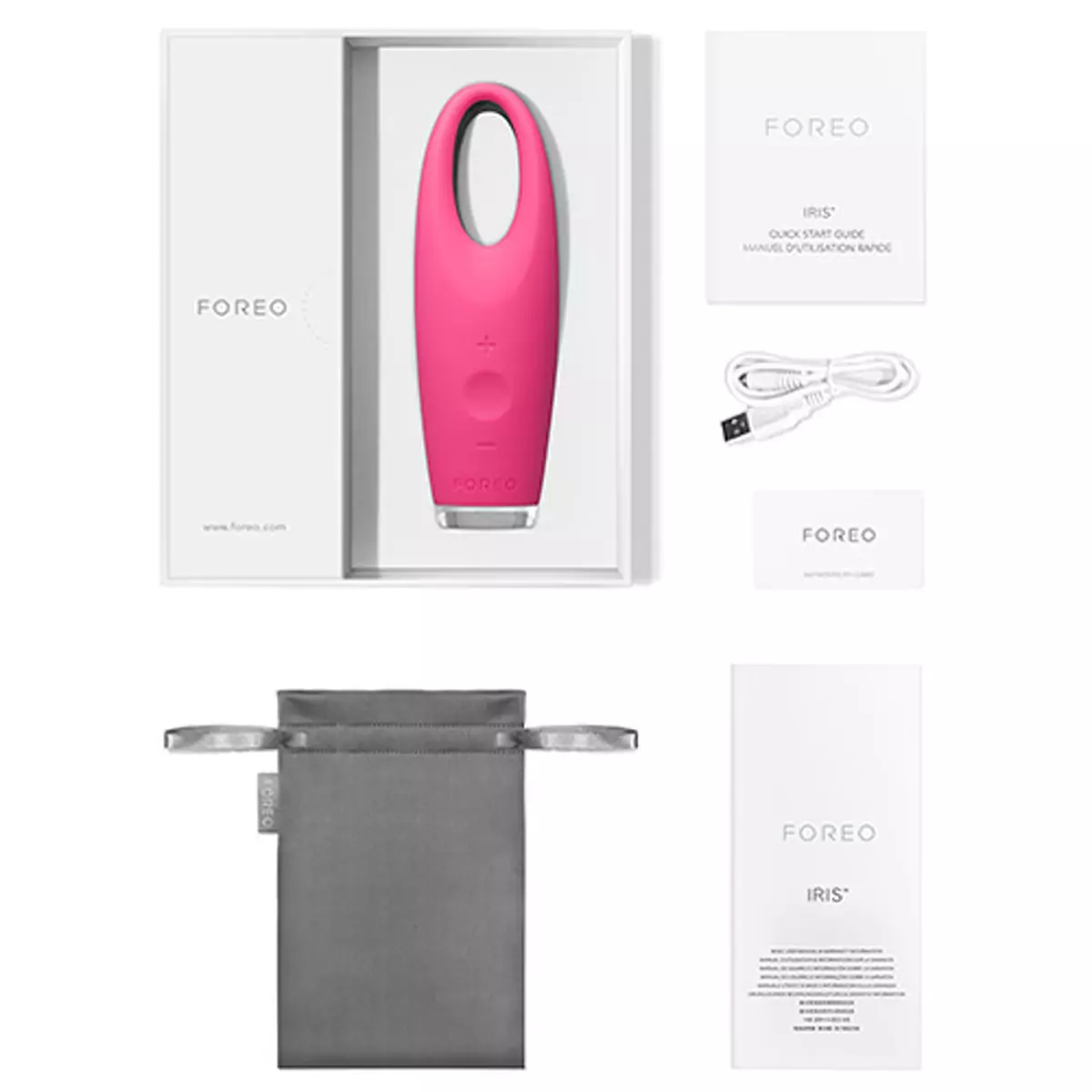 Масажер для надання сяйва шкірі навколо очей FOREO IRIS Eye Massager Magenta