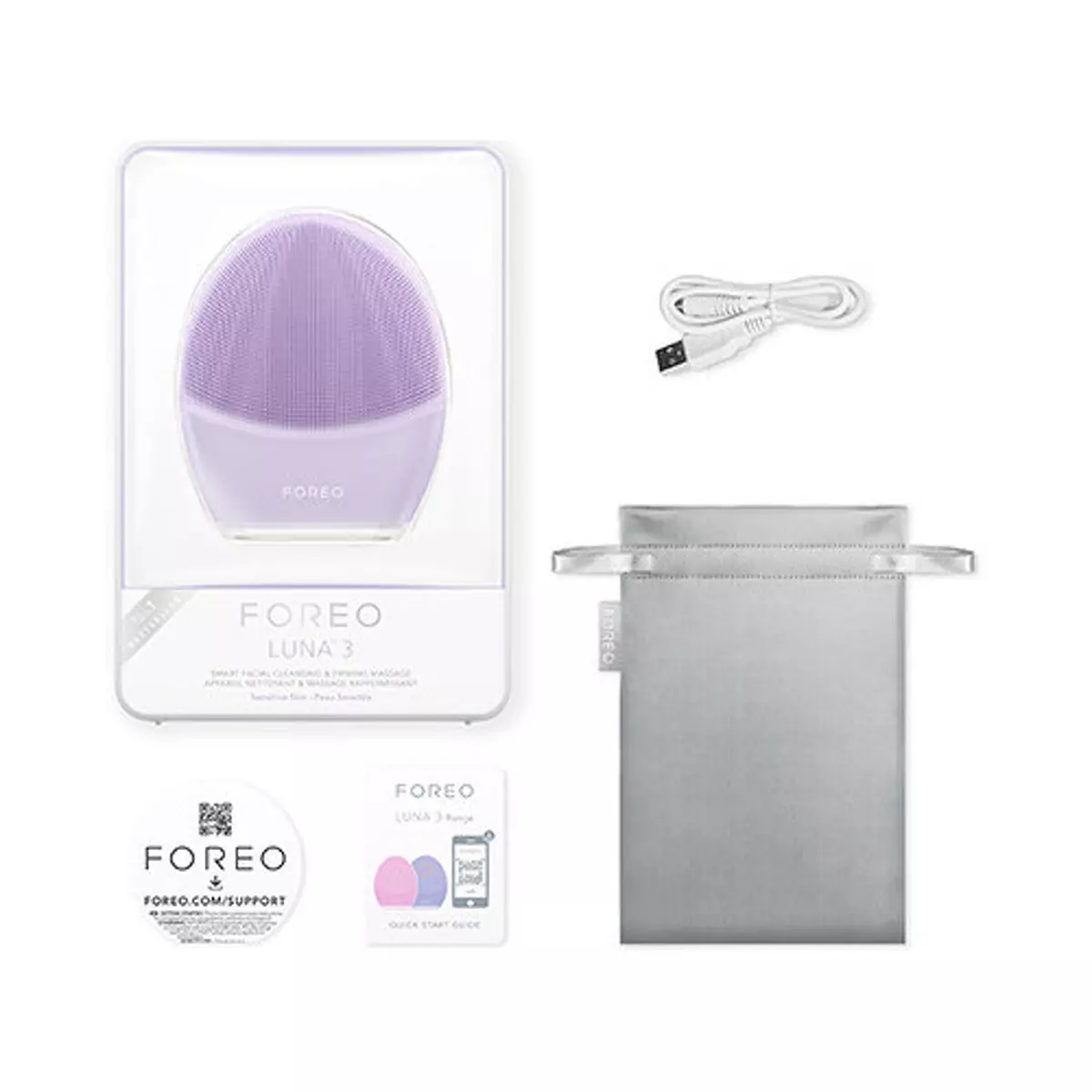 Очищаючий і тонізуючий масажер для обличчя FOREO LUNA 3 for Sensitive Skin