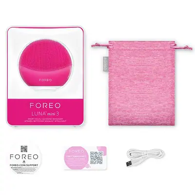 Модернізований очищуючий масажер для обличчя FOREO LUNA mini 3 Fuchsia