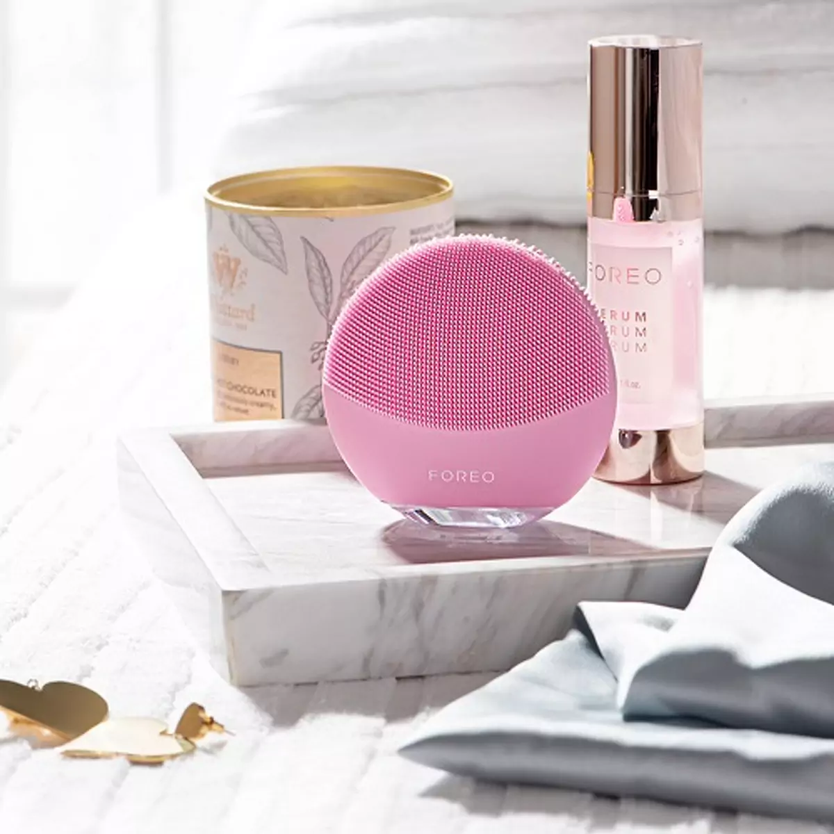Модернізований очищуючий масажер для обличчя FOREO LUNA mini 3 Pearl Pink