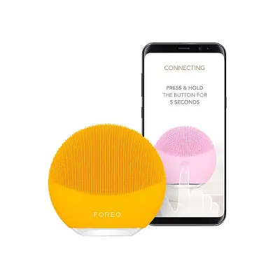 Модернізований очищуючий масажер для обличчя FOREO LUNA mini 3 Sunflower Yellow
