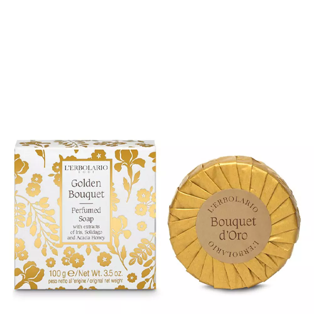 Мило ароматизоване Золотий Букет L\'Erbolario Bouquet d\'Oro Sapone Profumato